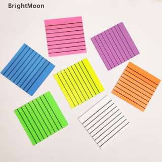 Brightmoon กระดาษโน้ตมีกาว แบบใส กันน้ํา และเขียนได้ สําหรับนักเรียน 50 แผ่น