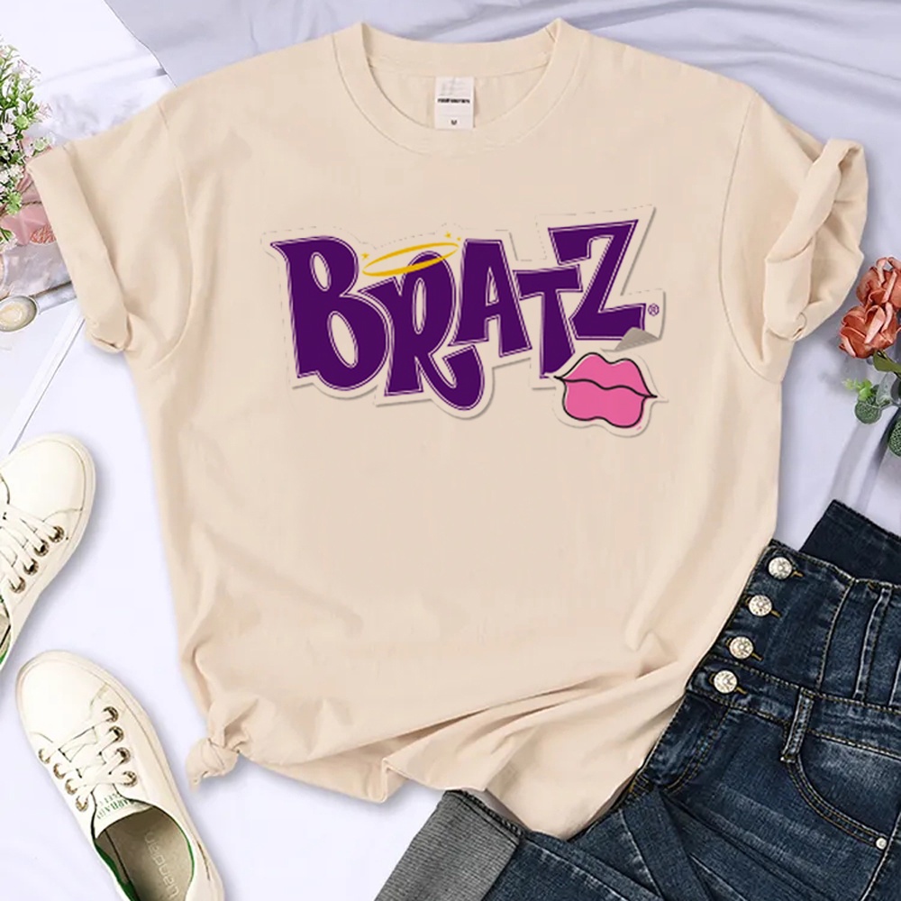 bratz-เสื้อยืด-ลายตลก-สไตล์ญี่ปุ่น-สําหรับผู้หญิง-y2k
