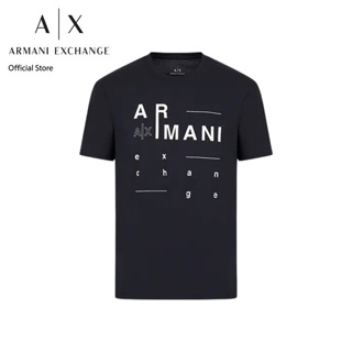 AX Armani Exchange เสื้อยืดผู้ชาย รุ่น AX3RZTFCZJ9AZ1510 - สีกรม