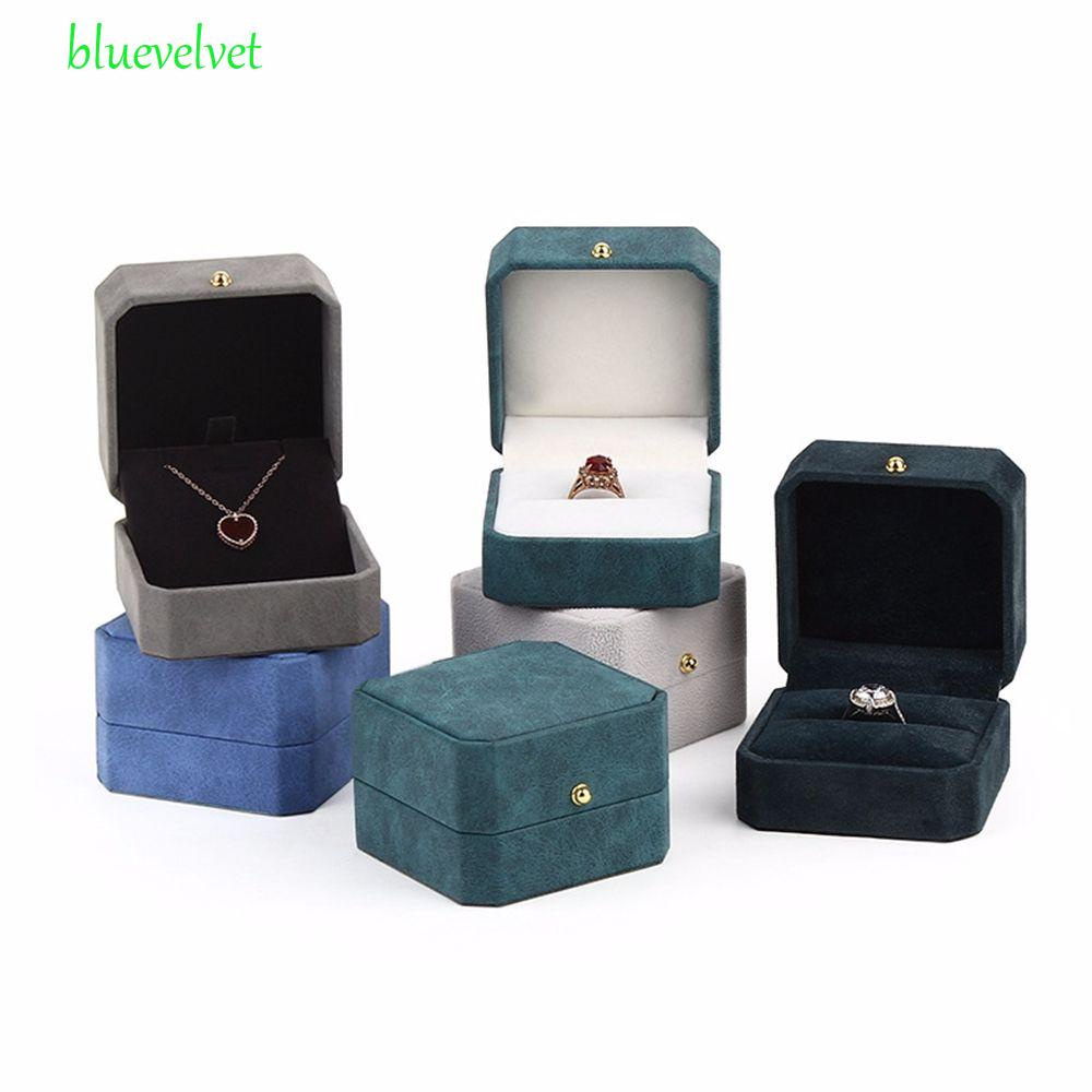 bluevelvet-กล่องจัดระเบียบเครื่องประดับ-จี้แปดเหลี่ยม-ป้องกันการสูญหาย-หรูหรา-สําหรับงานแต่งงาน