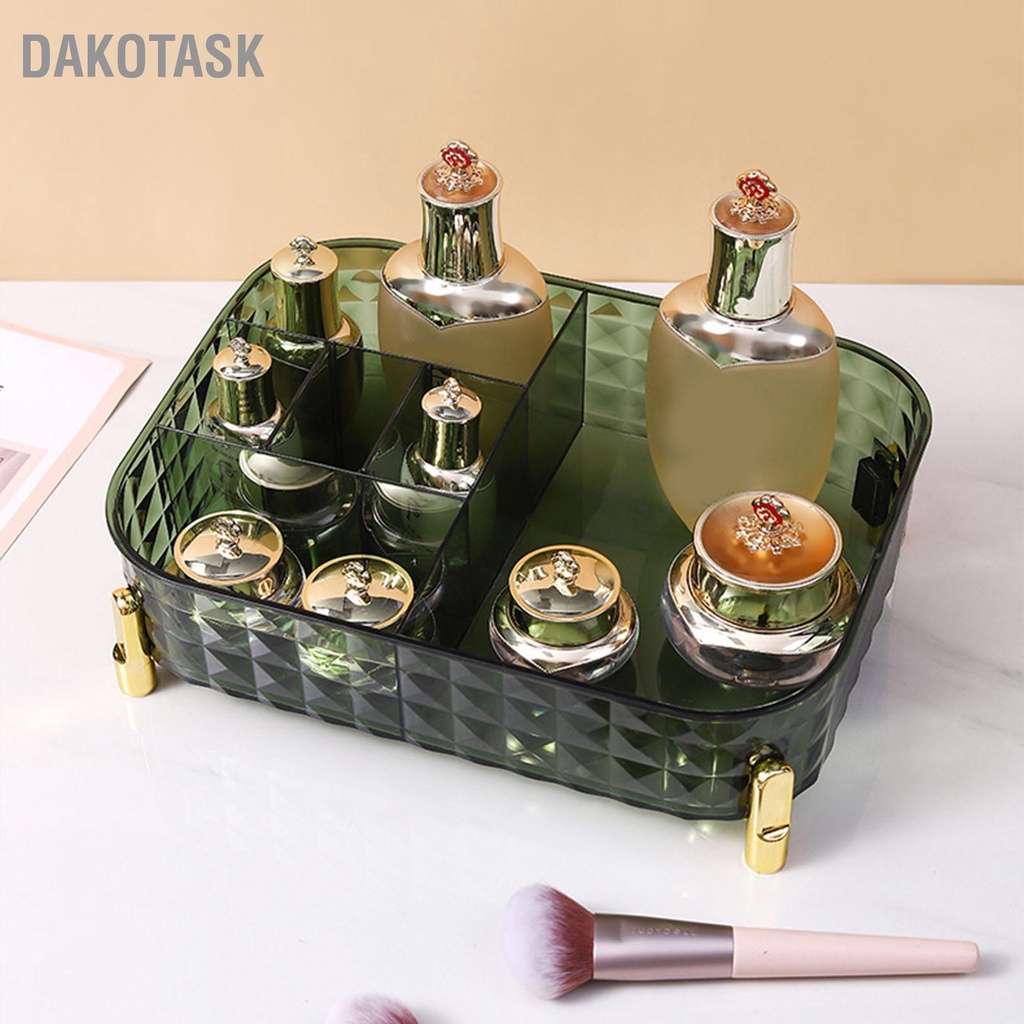 dakotask-กล่องใส่เครื่องสำอางค์ถาดใส่เคาน์เตอร์ความจุขนาดใหญ่สำหรับแปรงลิปสติกผลิตภัณฑ์ดูแลผิว