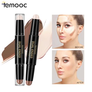 Lemooc Double-Headed Repairing Stick High-Gloss คอนซีลเลอร์ปากกาจมูก Shadow Hairline ซ่อมปากกาบางโปร่งใสไม่ติดไม่มีปากกาแต่งหน้า【Doom】