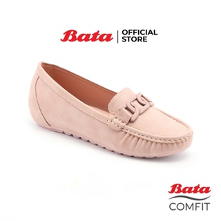 Bata บาจา Comfit รองเท้าคัทชู บัลเล่ต์ แบบหุ้มส้น ส้นแบน รองรับน้ำหนักเท้า สำหรับผู้หญิง สีเหลือง รหัส 6518717 สีเขียว รหัส 6517717 สีชมพู รหัส 6515717