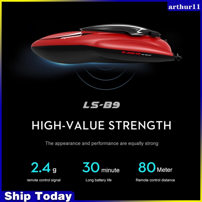 arthur-b9-เรือบังคับไฟฟ้า-ความเร็วสูง-ใบพัดคู่-พลังงานสูง-ควบคุมระยะไกล-ของเล่นสําหรับเด็ก