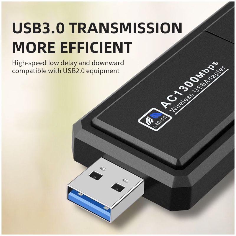 อะแดปเตอร์รับส่งสัญญาณเครือข่ายไร้สาย-1300-ม-2-4-ก-5-ก-gigabit-dual-frequency-usb3-0-dual-band-wifi-สําหรับ-pc-แล็ปท็อป