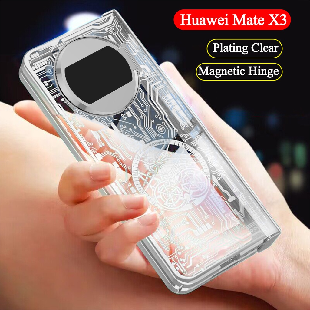 เคสโทรศัพท์มือถือ-pc-แข็ง-แบบบาง-ป้องกันกระแทก-สีโปร่งใส-สําหรับ-huawei-mate-x3-mate-x3