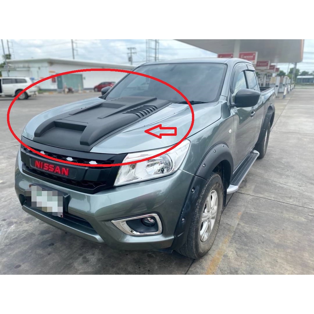 แนะนำ-สกู๊ฝากระโปรงหน้า-nissan-navara-np300-สีดำด้านรถปี-2014-2018