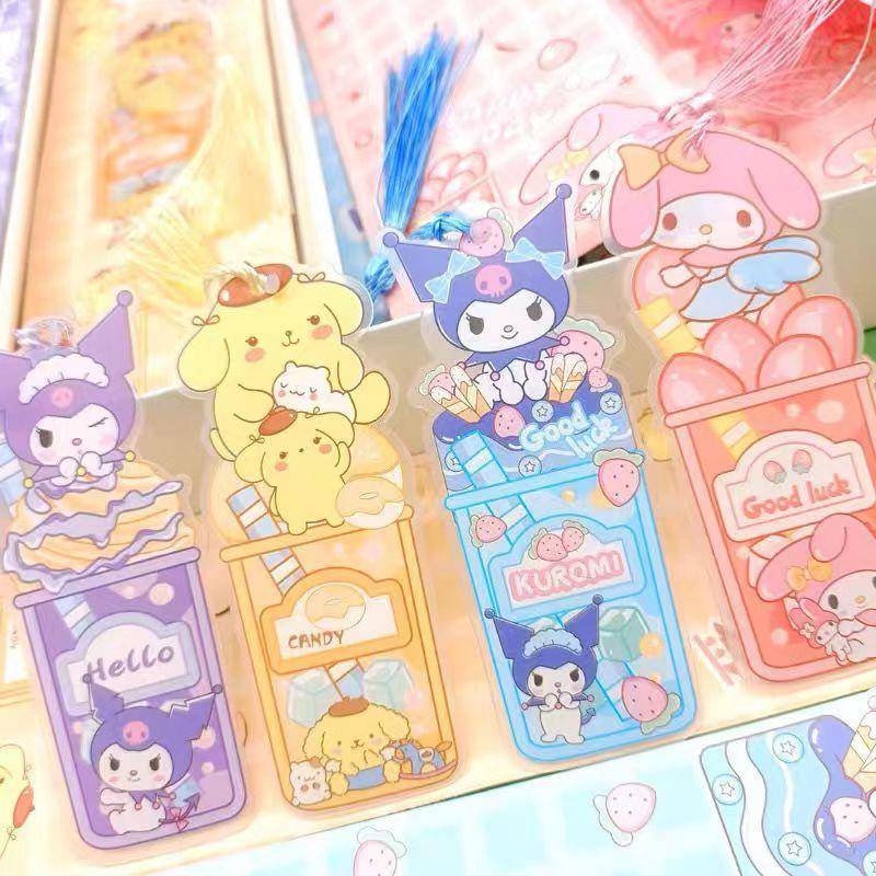 ที่คั่นหนังสือ-ลายการ์ตูน-sanrio-mymelody-kuromi-cinnamoroll-pom-pom-purin-8-แบบ-สําหรับนักเรียน-สํานักงาน-โรงเรียน-ของขวัญ-เครื่องเขียน