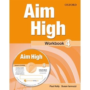Bundanjai (หนังสือเรียนภาษาอังกฤษ Oxford) Aim High 4 : Workbook +CD (P)