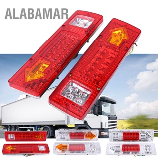 ALABAMAR 2 x 12V 19 LED ไฟท้ายไฟเบรคหลังหยุดไฟเลี้ยวสำหรับรถบรรทุกรถยนต์