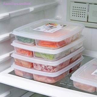 Familiesandhot&gt; ตู้เย็น เนื้อแช่แข็ง กล่องเก็บของสี่ช่อง เกรดอาหาร ช่องแช่แข็งได้ดี