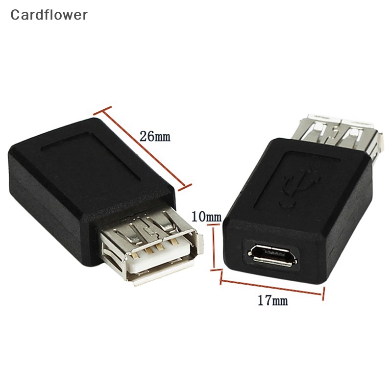 lt-cardflower-gt-อะแดปเตอร์ปลั๊กแปลง-usb-2-0-ตัวเมีย-เป็น-mini-usb-ตัวเมีย-2-0-เป็น-micro-usb-ตัวเมีย-เป็นตัวเมีย