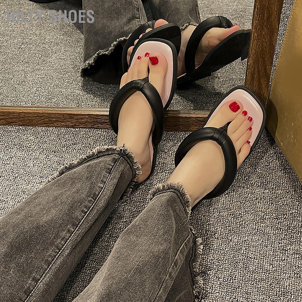 hilty-shoes-ผู้หญิงรองเท้าแตะแบนรอง