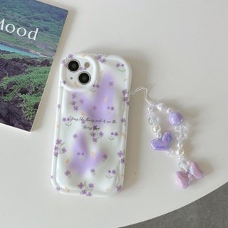 เคสโทรศัพท์มือถือ TPU กันกระแทก ลายผีเสื้อ พร้อมสายคล้อง สําหรับ Apple IPhone 14 13 12 11 Pro Max