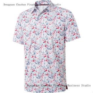 เสื้อโปโลแขนสั้นลําลอง ระบายอากาศได้ดี เหมาะกับใส่เล่นกีฬากอล์ฟ สําหรับผู้ชาย 2023