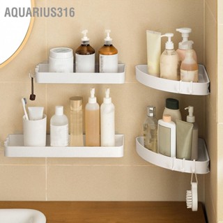  Aquarius316 ชั้นวางของในห้องน้ำติดผนังอเนกประสงค์สไตล์โมเดิร์นมินิมอล Punch Free ชั้นลอยสำหรับห้องน้ำ