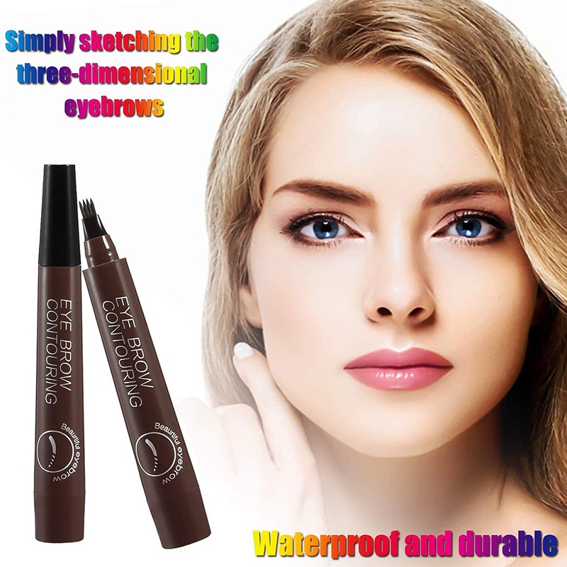 ดินสอเขียนคิ้วสี่หัวแบบกันน้ำ-waterproof-4d-eyebrow-fine-eyebrow-pen-for-eyes-makeup-bri