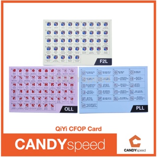 Qiyi CFOP card l สูตรการเล่นรูบิค | By CANDYspeed