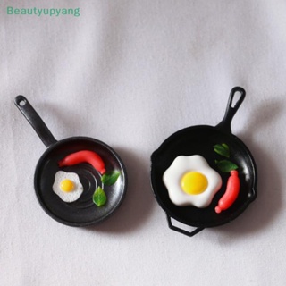 [Beautyupyang] ชุดกระทะทอดไส้กรอกไข่จิ๋ว 1:12 อุปกรณ์เสริม สําหรับบ้านตุ๊กตา