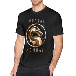 มีความสุข เสื้อยืด พิมพ์ลายกราฟฟิคภาพยนตร์ Mortal Kombat สําหรับผู้ชาย 2022