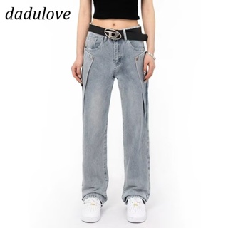 DaDulove💕 New American Ins High Street Retro Jeans WOMENS Niche High Waist Wide Leg Pants Large Size Trousers