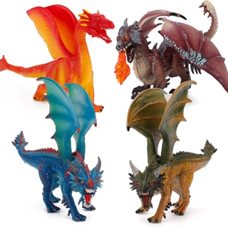❤การขายส่งโรงงานอุตสาหกรรม❤ของเล่นโมเดลไดโนเสาร์ Lava Dragon Battle Dragon Beast Sea Dragon Warcraft เพื่อการเรียนรู้ สําหรับเด็ก