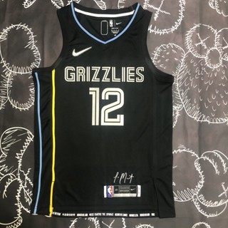 เสื้อกีฬาบาสเก็ตบอล NBA Memphis Grizzlies Ja Morant 2022 สีดํา สําหรับผู้ชาย 658992