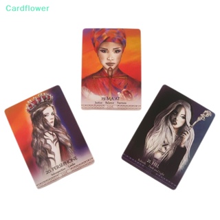 &lt;Cardflower&gt; ไพ่ทาโรต์ Oracle การ์ดเกมกระดาน เทพธิดา Spirit Oracle Board Game อุปกรณ์ประกอบฉากปาร์ตี้ ลดราคา