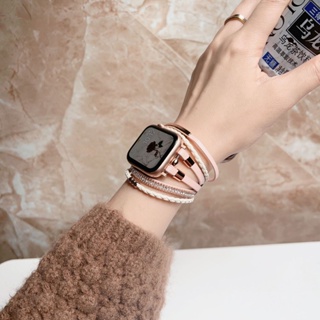 สายนาฬิกาข้อมือ สไตล์โบฮีเมียน สําหรับ Apple Watch Ultra 8 7 6 SE 5 4 3 2 1 ขนาด 42 44 45 49 มม. 38 40 41 มม.