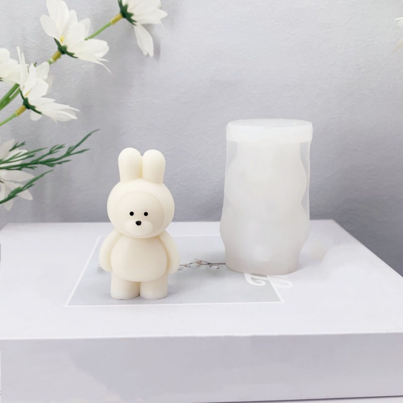 ins-แม่พิมพ์ซิลิโคน-รูปกระต่าย-หมีน่ารัก-สไตล์เกาหลี-สําหรับทําเทียนหอม-สบู่-แฮนด์เมด-diy
