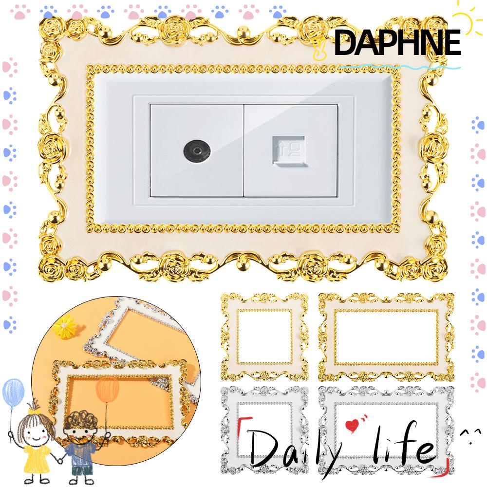 daphne-แผ่นสติกเกอร์เรซิ่น-สีทอง-สีเงิน-สําหรับติดตกแต่งผนังบ้าน