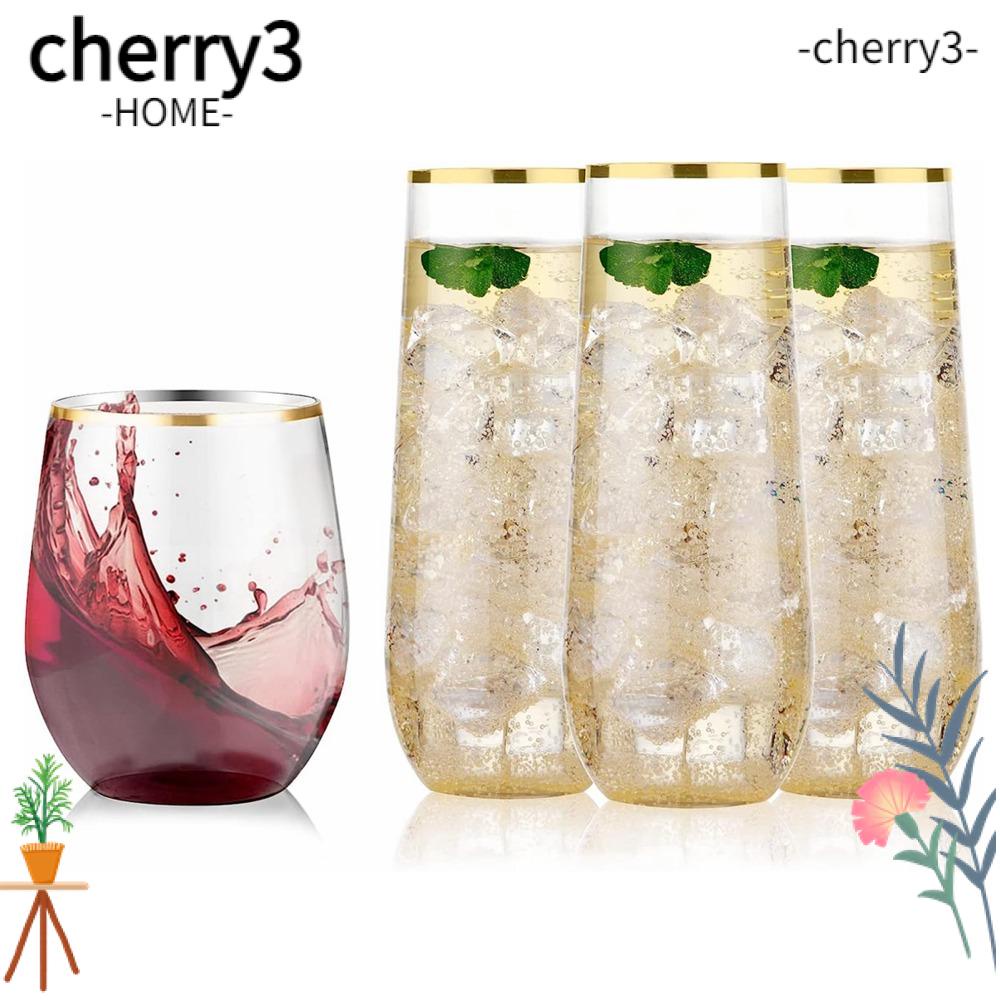 cherry3-แก้วแชมเปญพลาสติก-9-ออนซ์-แบบใช้แล้วทิ้ง-4-ชิ้น