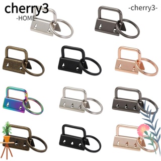 CHERRY3 คลิปผ้าฝ้าย โลหะ พร้อมพวงกุญแจ สําหรับคล้องกระเป๋า งานฝีมือ 5 ชิ้น