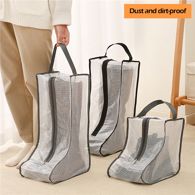 transparent-shoe-storage-bag-portable-shoe-rack-travel-length-boots-shoe-box-dust-and-rain-bag-useful-things-at-home