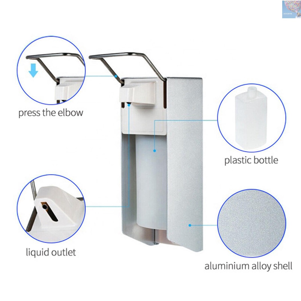 spot-1000ml-elbow-pressure-manual-soap-dispenser-alloy-hand-soap-dispenser-press-wall-mounted-soap-dispenser-500ml-drops