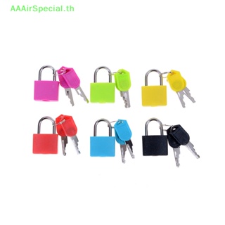Aaairspecial ขายดี ใหม่ กุญแจล็อกกระเป๋าเดินทาง เหล็ก ขนาดเล็ก แข็งแรง พร้อมกุญแจ 2 ดอก