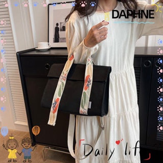 Daphne กระเป๋าสะพายไหล่ กระเป๋าถือ ผ้าแคนวาส แบบนิ่ม จุของได้เยอะ พร้อมตะขอ 2 เส้น แฟชั่นสําหรับสตรี