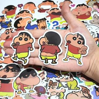 สติ๊กเกอร์ ชินจัง (ชุด3) เนื้อกระดาษ เคลือบด้าน (60 ชิ้น) Shin-chan sticker