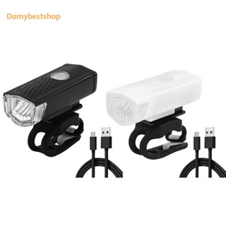 [Domybestshop.th] ไฟหน้า LED 300LM แบบพกพา อุปกรณ์เสริม สําหรับขี่จักรยานกลางแจ้ง