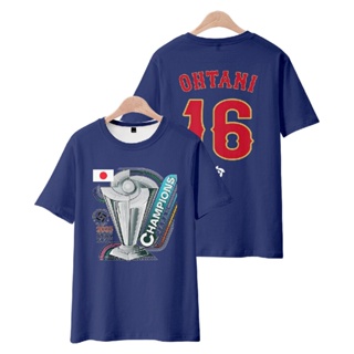 Baseball Jerseys Cosplay Japan 16 OHTANI Tshirt Short Sleeve Top Tee 3D Shirt Fashion Sportswear Plus Size