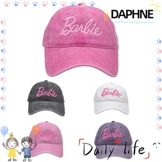 Daphne หมวกเบสบอลลําลอง ปักลายตัวอักษร ปรับได้ แฟชั่น สําหรับผู้ใหญ่ และเด็ก