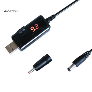 &lt;Dobetter&gt; สายเคเบิล USB เป็น DC พร้อมอะแดปเตอร์แรงดันไฟฟ้า DC55 เป็น DC35 5V เป็น 9V 12V DC แจ็คพาวเวอร์แบงค์ เราเตอร์ WiFi สายชาร์จ อุปกรณ์สํานักงาน