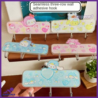 Sanrio ประตูตะขอ Cinnamoroll Pochacco ห้องน้ำตะขอน่ารักอะคริลิ Traceless ตะขอหมัดฟรี-AME1 -AME1