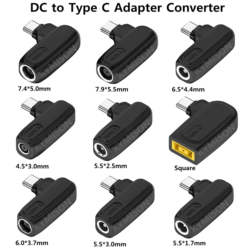 65w 100W DC Universal แล็ปท็อปชาร์จ USB C ประเภท C PD Trigger Power Adapter  Connector Converter สําหรับ MacBook Xiaomi Samsung