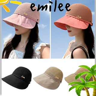 Emilee หมวกปีกกว้าง ป้องกันรังสียูวี สามารถปรับได้ เหมาะกับฤดูใบไม้ผลิ