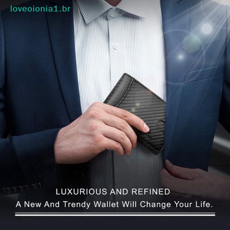 loveoionia1-กระเป๋าสตางค์-หนังแท้-ใบสั้น-แนวมินิมอล-พร้อมคลิปหนีบเงิน-บล็อก-rfid-สําหรับผู้ชาย