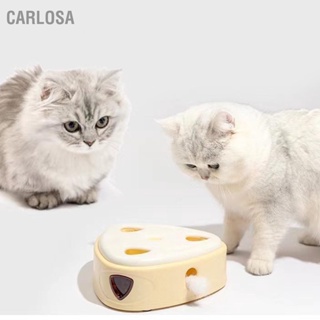 CARLOSA Interactive Electric Cat Teasing Toy Auto On Off Triangular Automatic Sensing Teaser Machine