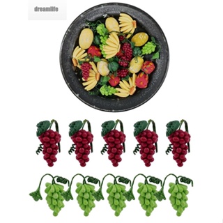 【DREAMLIFE】Artificial Grapes Dollhouse Decoration Durable Excelent Workmanship High Quality