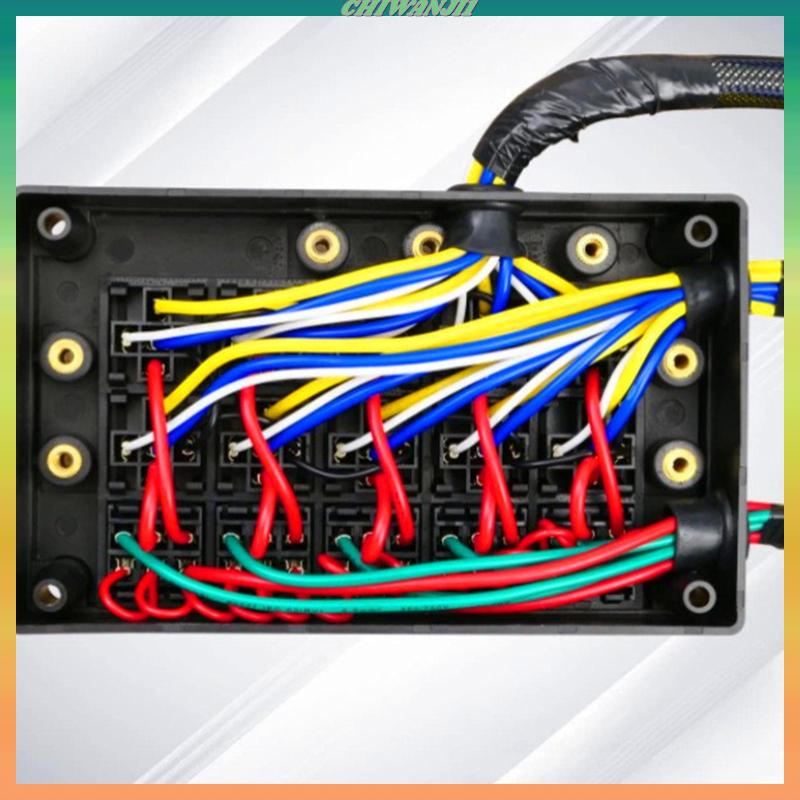 chiwanji1-ฟิวส์-12v-พร้อมสายไฟ-15-ช่อง-ประสิทธิภาพดี-สําหรับรถยนต์-รถบัส-เรือ-ยานพาหนะ