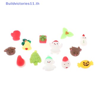 Buildvictories11 ของเล่นบีบสกุชชี่ รูปต้นคริสต์มาส สโนว์แมน ค้างคาว ผี สําหรับคลายเครียด 2 ชิ้น